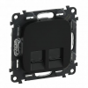 Legrand Valena Allure Розетка с лицевой панелью, 2х RJ45 753953
