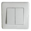 Legrand Выключатель 2-клавишный, 10АХ, 250В, Cariva 773658