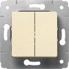 Legrand Выключатель 2-клавишный, 10АХ, 250В, Cariva 773758