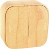Legrand Выключатель двухклавишный 10A, Quteo 782262