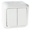 Legrand Переключатель 2-клавишный, на два направления, 10А, Quteo 782301