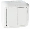Legrand Выключатель 2-клавишный, 10А, IP44, Quteo 782302
