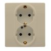 Legrand Модуль розетки 2 х 2К+З, 10AX, с винтовыми зажимами, немецкий стандарт ETIKA 672323