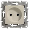 Legrand Модуль розетки 2К со шторками, 10AX, с винтовыми зажимами, немецкий стандарт ETIKA 672334