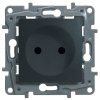 Legrand Модуль розетки 2К со шторками, 10AX, с винтовыми зажимами, немецкий стандарт ETIKA 672634