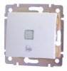 Legrand Выключатель без фиксации с подсветкой с символом звонка 10A 12В, Valena 774415
