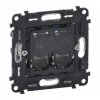 Legrand Механизм информационной розетки 2хRJ45, категория 5е, UTP 753041