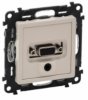 Legrand Механизм розетки аудио/видео Valena Life HD15/гнездо Jack 3,5мм с лицевой панелью 753270