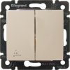 Legrand Переключатель на 2 направления 2-х клавишный, IP44 10AX 250В 774198