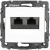 Legrand Модуль розетки телефонной RJ11+RJ45, Категория 6, без захватов, UTP, Valena 770080