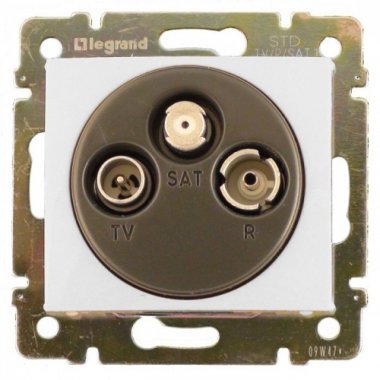 Фотография товара 'Legrand Розетка TV-FM-SAT VALENA CLASSIC, оконечная 774436'