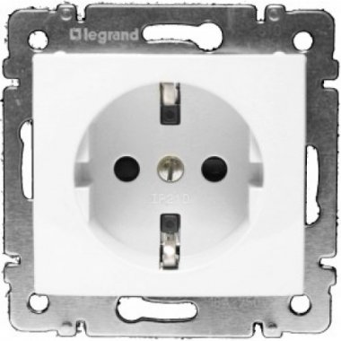 Фотография товара 'Legrand Розетка VALENA CLASSIC, скрытый монтаж, с заземлением 774421'