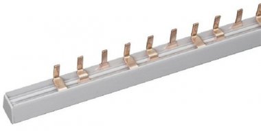 Фотография товара 'Legrand Распределительная гребенка, тип 2, до 4 подключений, 10 мм2, 3-полюсная 404942'