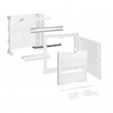 Фотография товара 'Legrand Щит встраиваемый Nedbox - со скругленной дверью RAL 9010 - 1 рейка - 12+2 модуля 001411'
