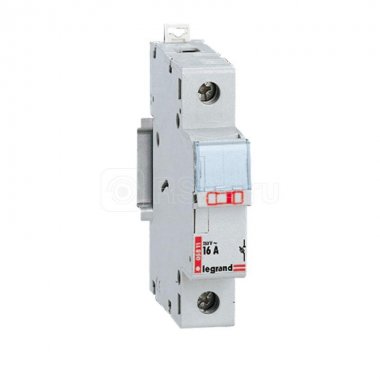 Фотография товара 'Legrand Разъединитель-держатель предохранителей - 1П - бытовые предохранители - 25 А 005813'