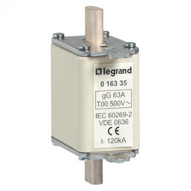 Фотография товара 'Legrand Предохранитель типа gG - размер 00 - с индикатором - 63 A 016335'