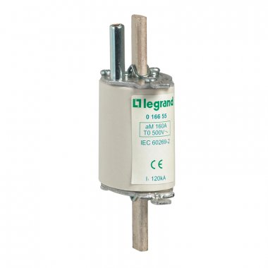 Фотография товара 'Legrand Предохранитель типа aM - размер 0 - с бойком - 125 A 016650'