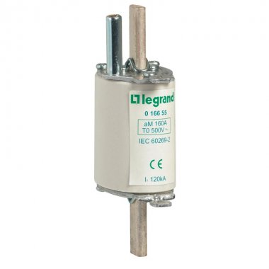 Фотография товара 'Legrand Предохранитель типа aM - размер 0 - с бойком - 160 A 016655'