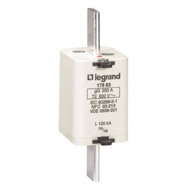 Фотография товара 'Legrand Предохранитель типа gG - размер 2 - с индикатором - 250 A 017865'