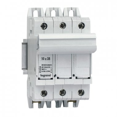 Фотография товара 'Legrand Выключатель-разъединитель SP 38 - 3П для промышленных предохранителей 10х38 021404'