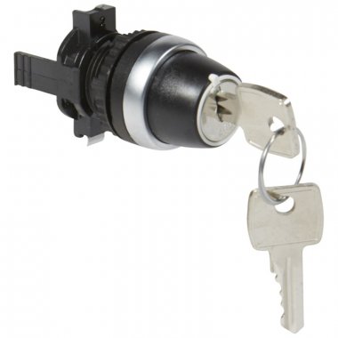 Фотография товара 'Legrand Переключатель с ключом № 455 - Osmoz - в сборе - 2 положения с фиксацией 023738'