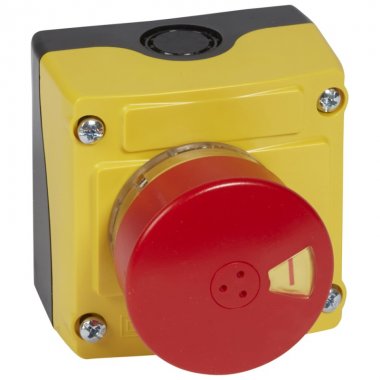 Фотография товара 'Legrand Кнопочный пост управления в сборе с 1 кнопкой - Osmoz + контакт Н/З 024218'