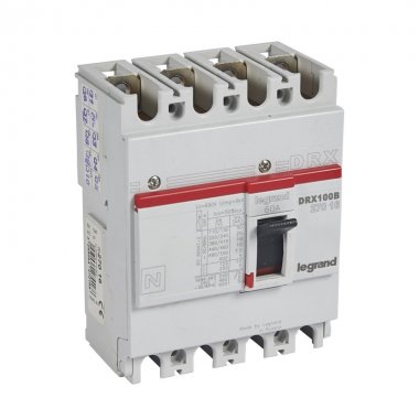 Фотография товара 'Legrand Выключатель автоматический Drx125 фиксированный 60A 027016'