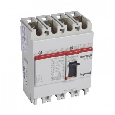 Фотография товара 'Legrand Выключатель автоматический DRX125 термомагнитный 100A 027018'