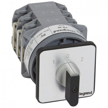 Фотография товара 'Legrand Переключатель на 2 направления PR 40 - 3П - 6 контактов 027452'