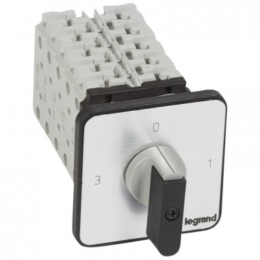 Фотография товара 'Legrand Трехпозиционный переключатель без положения 0 - PR 26 9 контактов 027505'