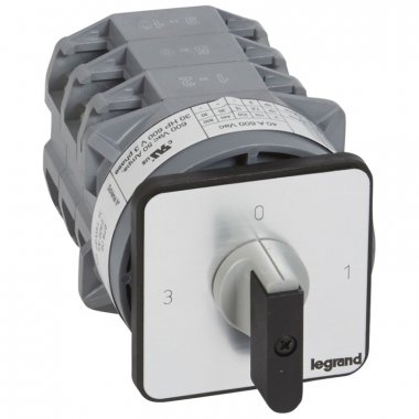 Фотография товара 'Legrand Трехпозиционный переключатель без положения 0 - PR 40 6 контактов 027506'