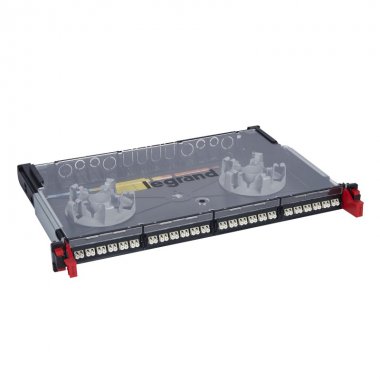 Фотография товара 'Legrand Полка оптическая укомплектованная выдвижная модульная для 48 волокон 032104'