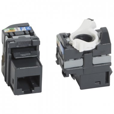 Фотография товара 'Legrand Механизм розетки Keystone RJ45 UTP категория 5е 033180'