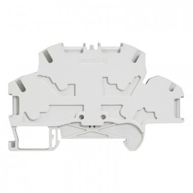 Фотография товара 'Legrand Пружинная клемма Viking 3 - двухполюсная - 4 проводника - шаг 6 мм 037268'