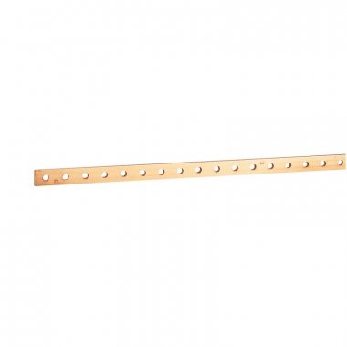 Фотография товара 'Legrand Плоская медная шина - 32x5 мм - до 450/400 A - длина 1750 мм 037419'