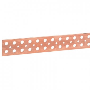 Фотография товара 'Legrand Плоская медная шина - 63x5 мм - до 800/700 A - длина 1750 мм 037441'