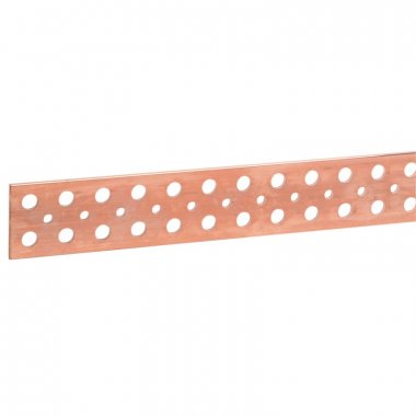 Фотография товара 'Legrand Плоская медная шина - 75x5 мм - до 950/850 A - длина 1750 мм 037459'