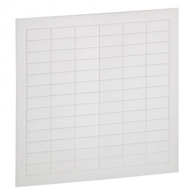 Фотография товара 'Legrand Заготовка этикеток Logicab 2 - жёсткая - пластиковая - самоклеющаяся - 17х26 мм 038728'