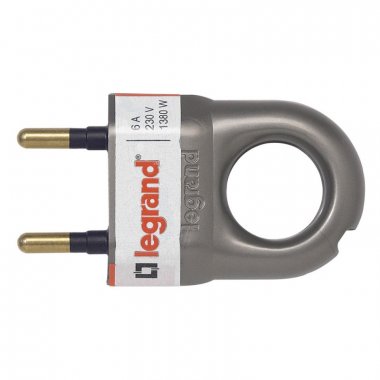 Фотография товара 'Legrand Вилка 2К - серия Элиум - 6 А - с кольцом - пластик 050165'