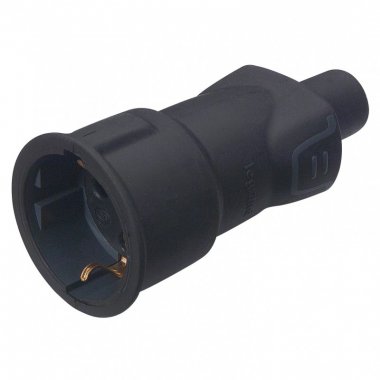 Фотография товара 'Legrand Розетка 2К+3 - серия Элиум - 16 А - резина - винтовой зажим 050197'