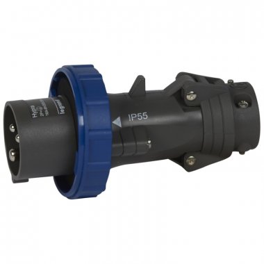 Фотография товара 'Legrand Прямая вилка Hypra - IP 66/67-55 - 2К+3 - 16 А 051156'