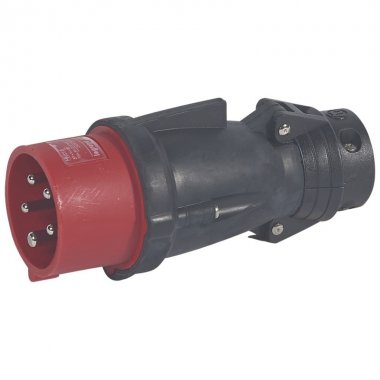 Фотография товара 'Legrand Прямая вилка Hypra - IP 44 - 3К+Н+З - 16 А 052254'