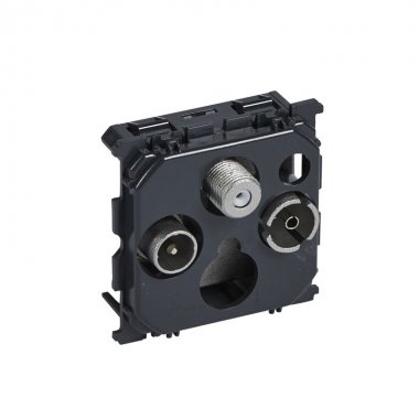 Фотография товара 'Legrand Celiane Розетка TV-R-SAT оконечная 10дБ 067379'