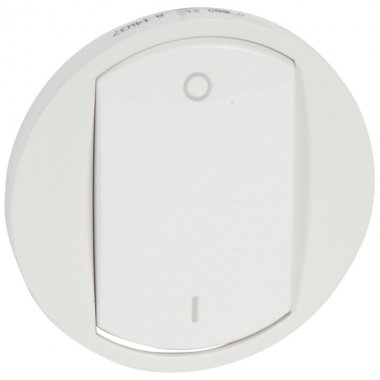 Фотография товара 'Legrand Лицевая панель - Программа Celiane - выключатель 1-полюсный / переключатель 068001'