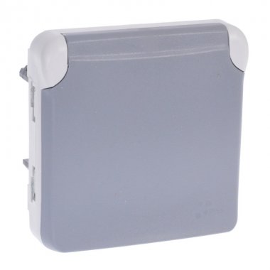 Фотография товара 'Legrand Розетка 2К+З - с защитой - с винтовыми зажимами - французский стандарт 069552'