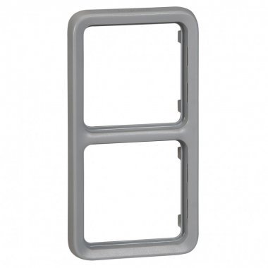 Фотография товара 'Legrand Двухместная монтажная коробка - Программа Plexo - 2 поста - вертикальная установка - PG 069664'