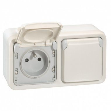 Фотография товара 'Legrand Двухместная монтажная коробка - Программа Plexo - 2 поста 069690'