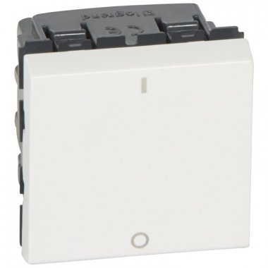 Фотография товара 'Legrand Выключатель двухполюсный - Программа Mosaic - 2 модуля 077050'