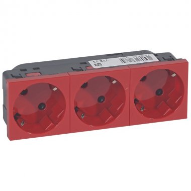 Фотография товара 'Legrand Розетка 3х2к+З Немецкий Стандарт 45 077273'