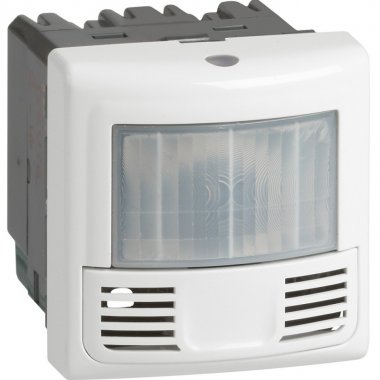 Фотография товара 'Legrand Mosaic. Датчик присутствия ИК+УЗ 180° IP41, с нейтралью 078452'